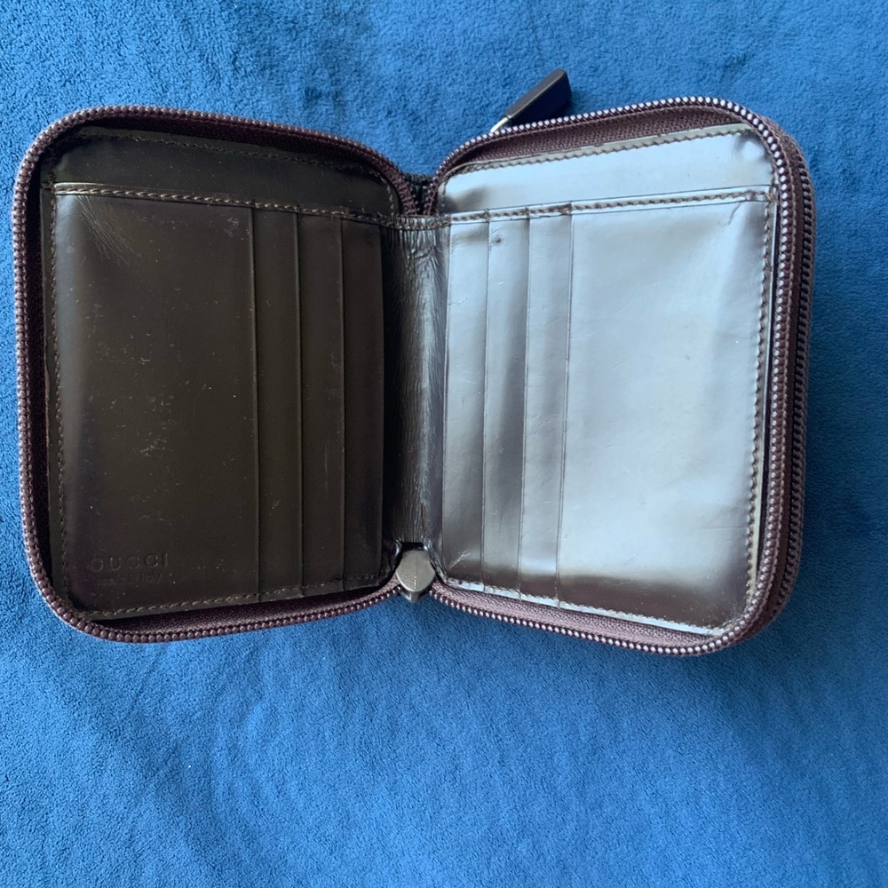 Authentic Gucci Compact Wallet Brown - image 3